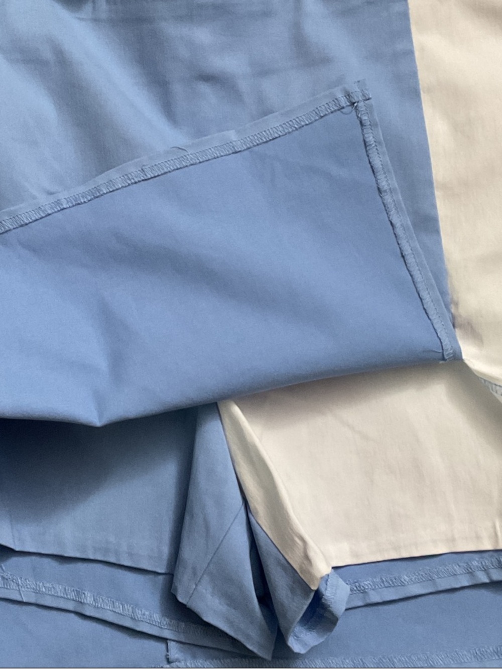 Zac & Rachel Blue and Cream Colorblock Mini Skort RT $50 - Picture 5 of 6